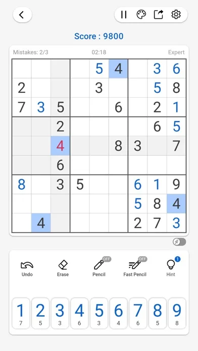 Sudoku - Number Brain Games screenshot 4