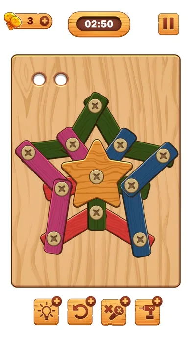 Screw Puzzle: Wood Nut & Bolt™ screenshot 2