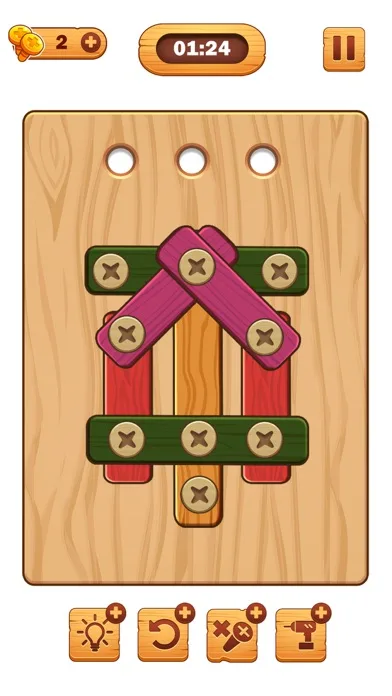 Screw Puzzle: Wood Nut & Bolt™ screenshot 4