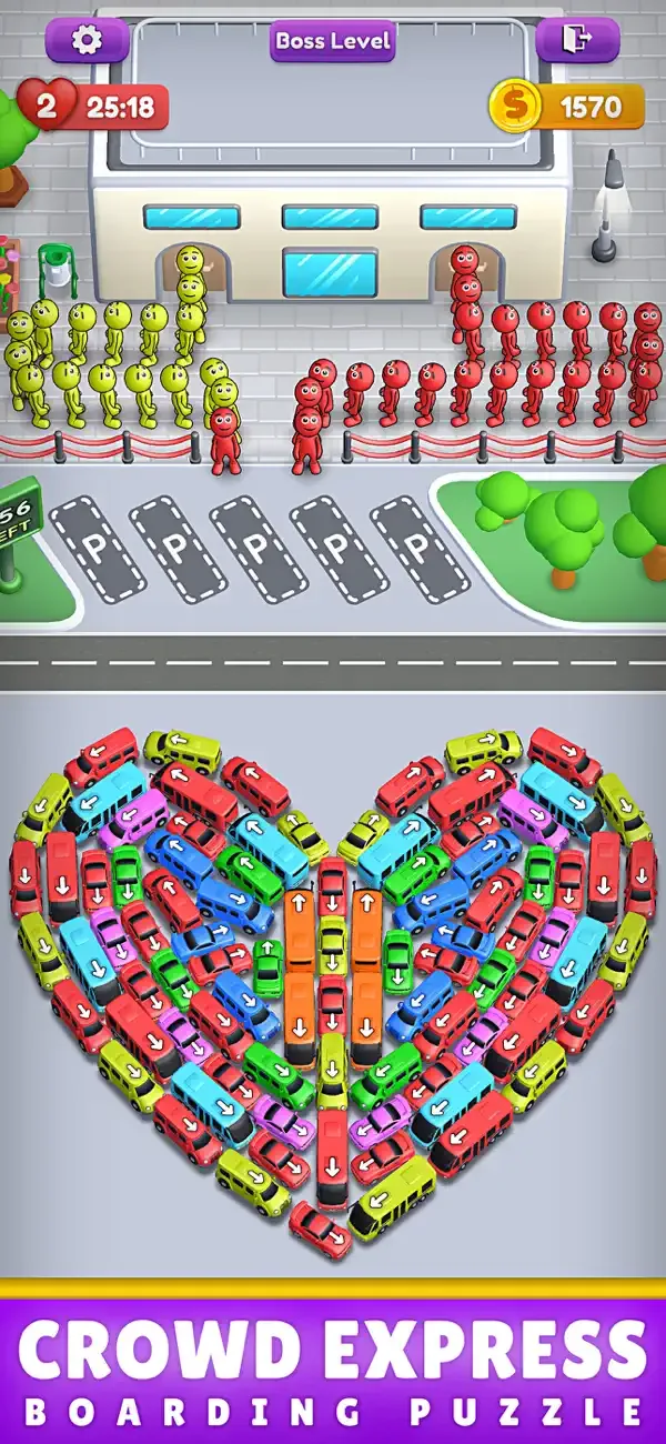 Crowd Express: Boarding Puzzle screenshot 1