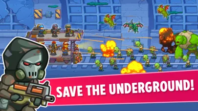 Tower Train: Zombie Defense 2D screenshot 2