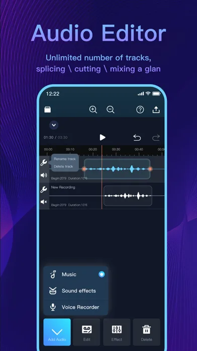 Audio Editor - AI Music Editor screenshot 1