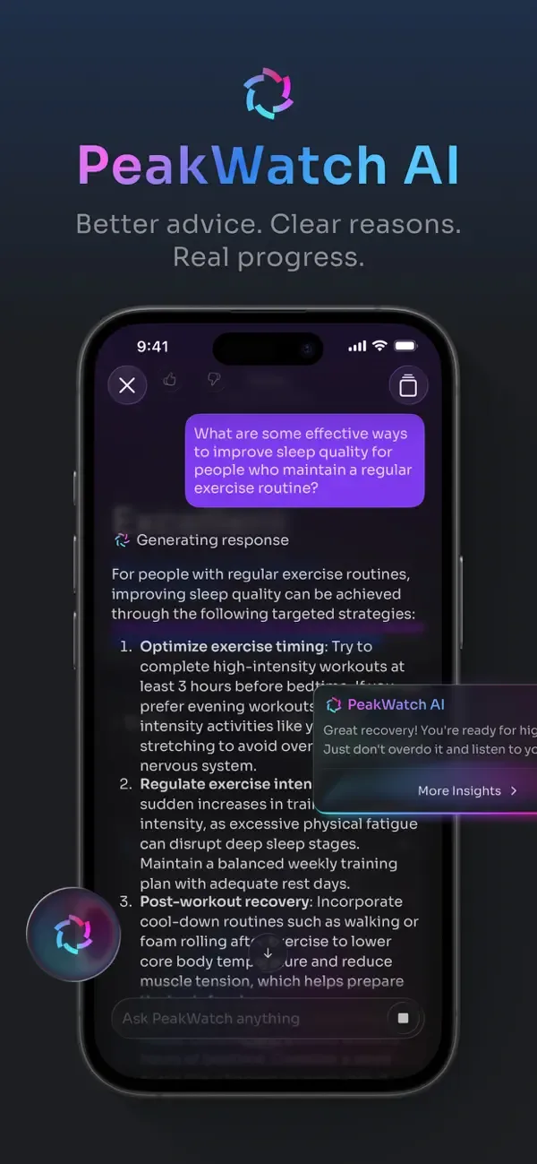 PeakWatch - AI Fitness Coach screenshot 2