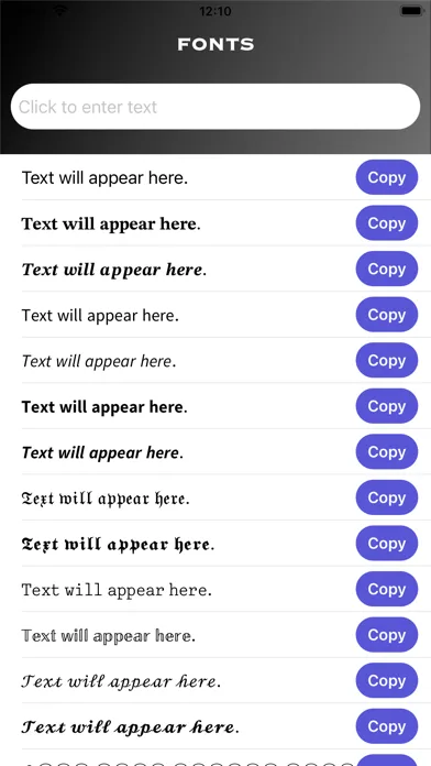 FontLab - Keyboard  for iPhone screenshot 1