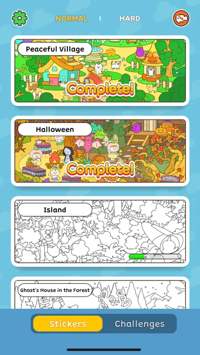 StickerTown Puzzle: Color book screenshot 2