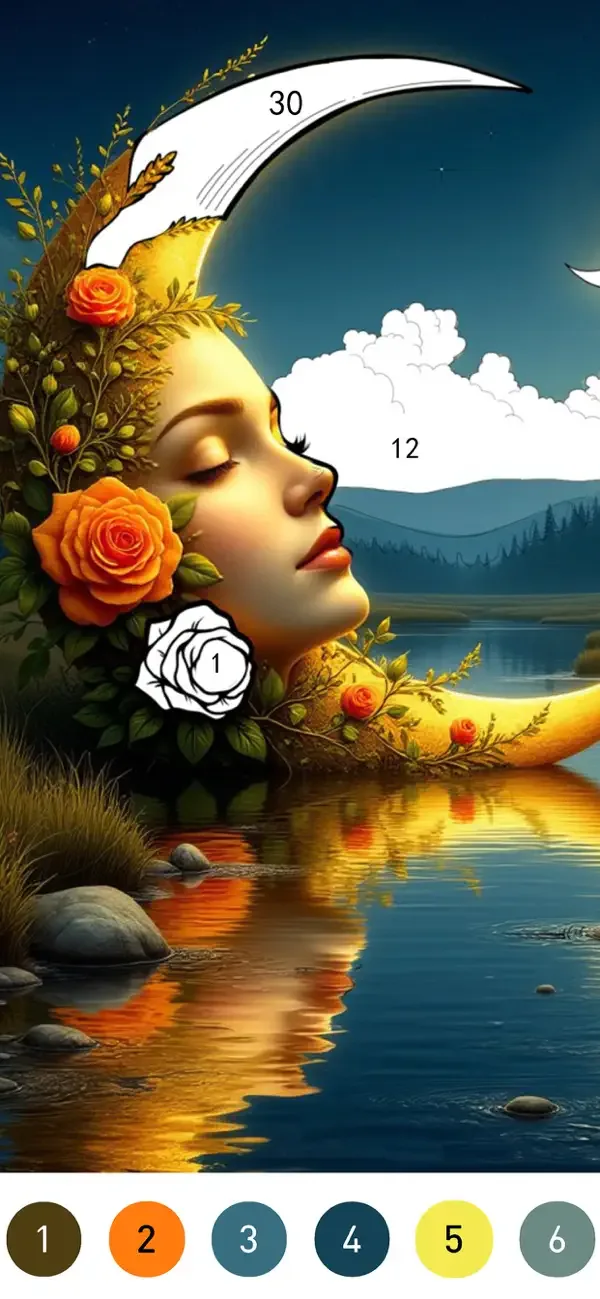 Fantasy Color By Number Game screenshot 5