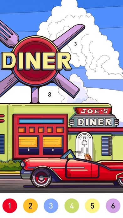 Nostalgia Color by number game screenshot 1