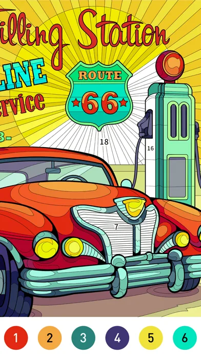 Nostalgia Color by number game screenshot 3