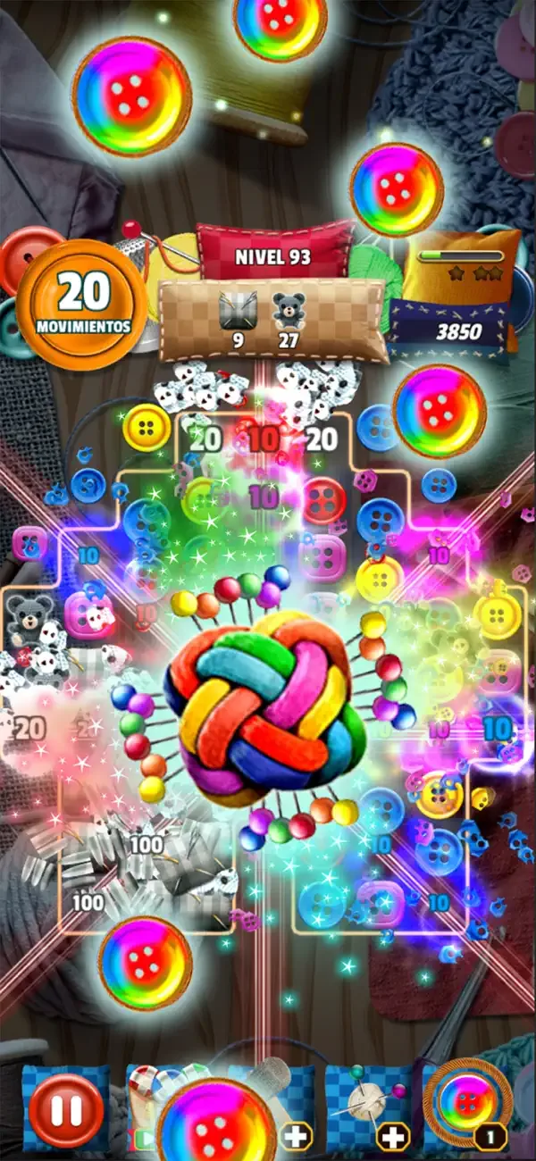 Button Eyed Rag Doll Match 3 screenshot 2