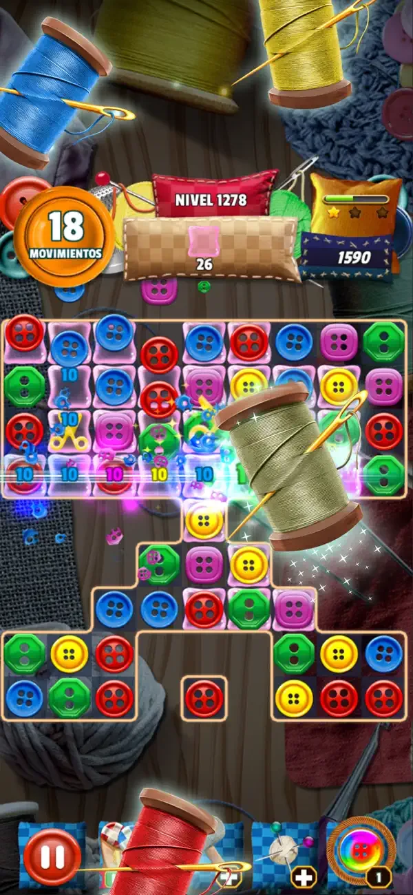 Button Eyed Rag Doll Match 3 screenshot 4
