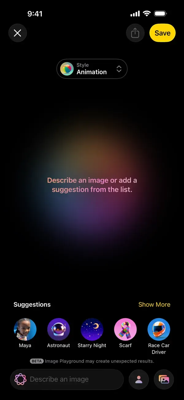 Image Playground screenshot 1