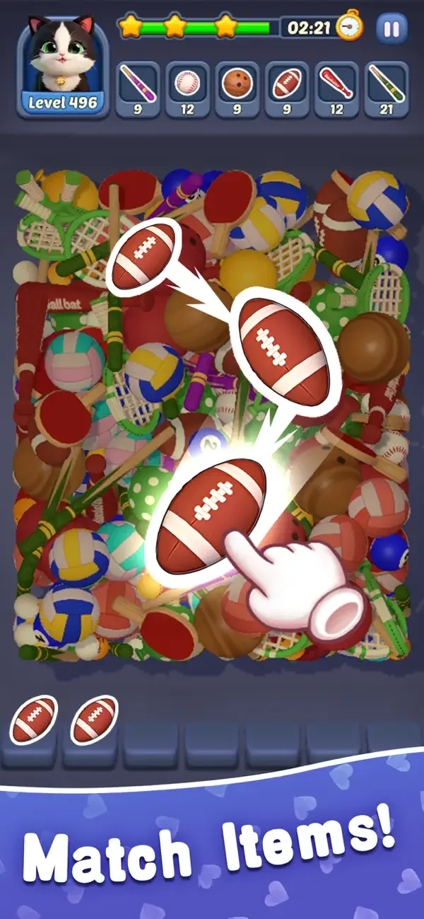 Kitten Match 3D screenshot 3