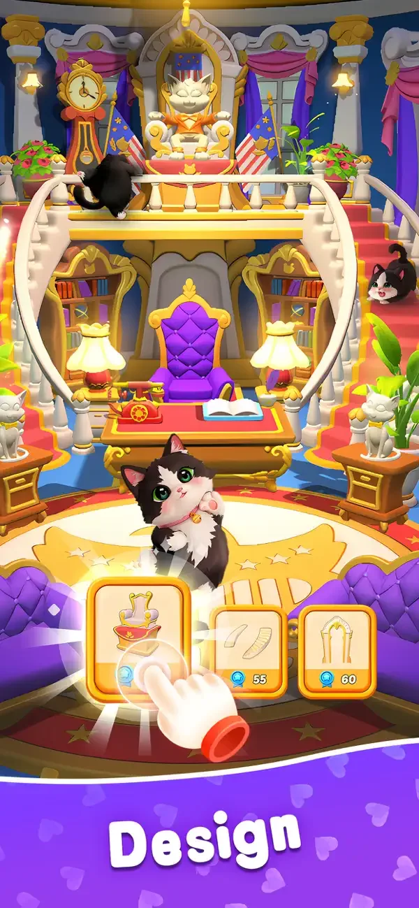 Kitten Match 3D screenshot 5