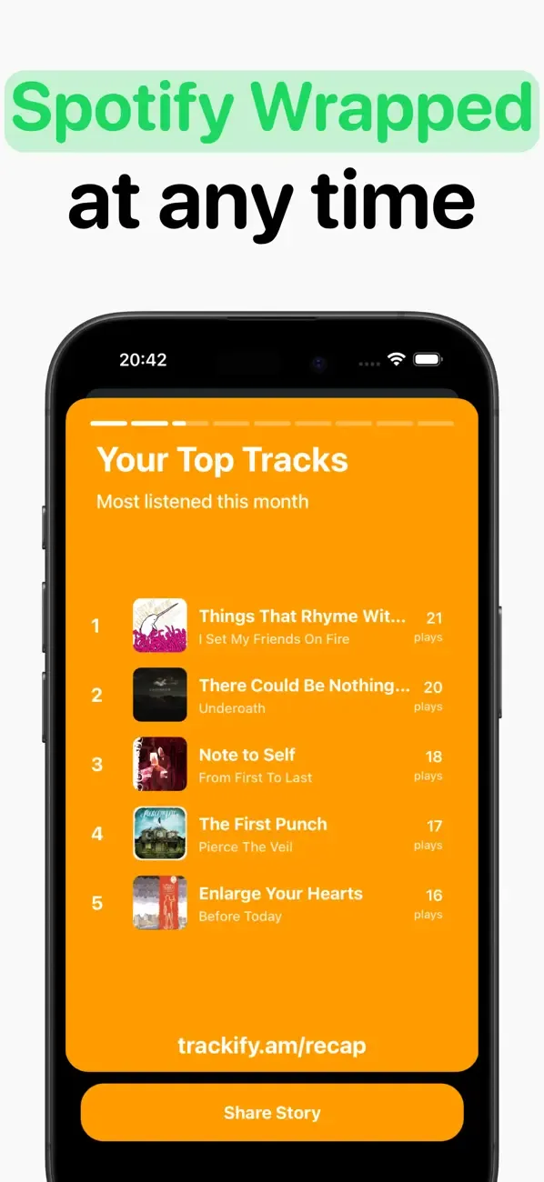 Trackify for Spotify Stats screenshot 5