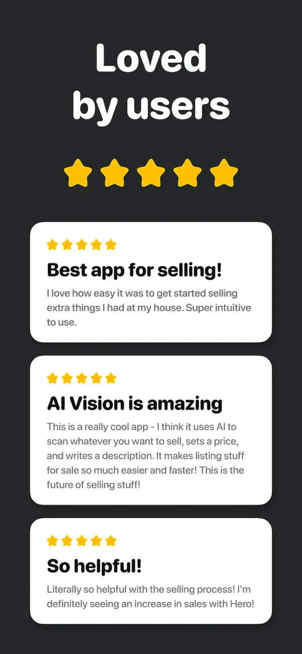 Hero: Sell, Price & List Fast screenshot 2