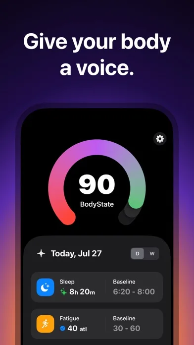 BodyState: Vitals Tracker screenshot 1