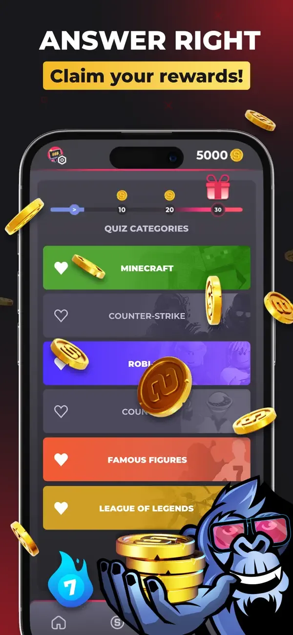 Skinape for Games - Play Quiz screenshot 2