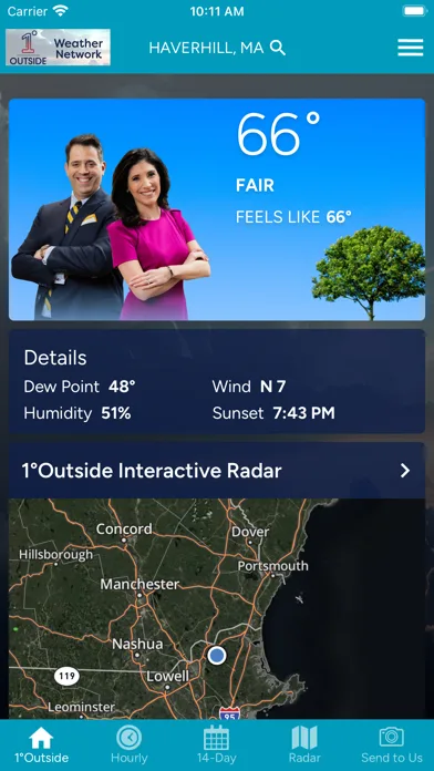 Noyes' 1DegreeOutside Weather screenshot 1