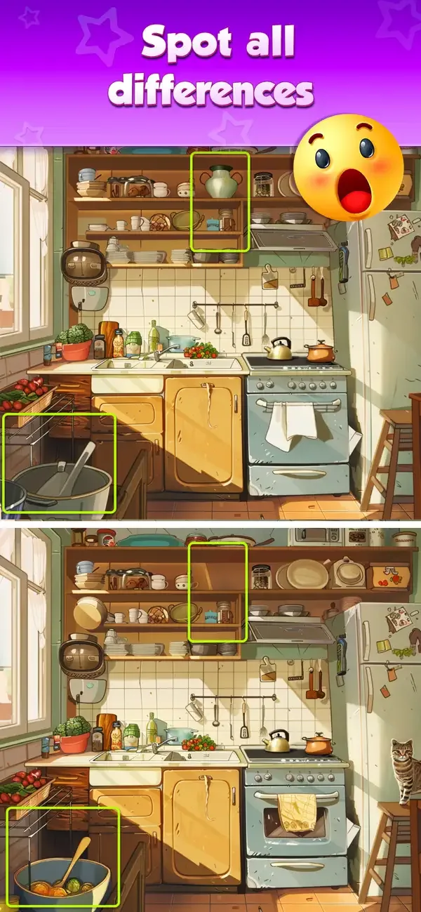 Find 5 Differences Train Brain screenshot 2