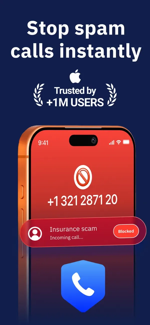 SpamSafe: Spam Call Blocker screenshot 1