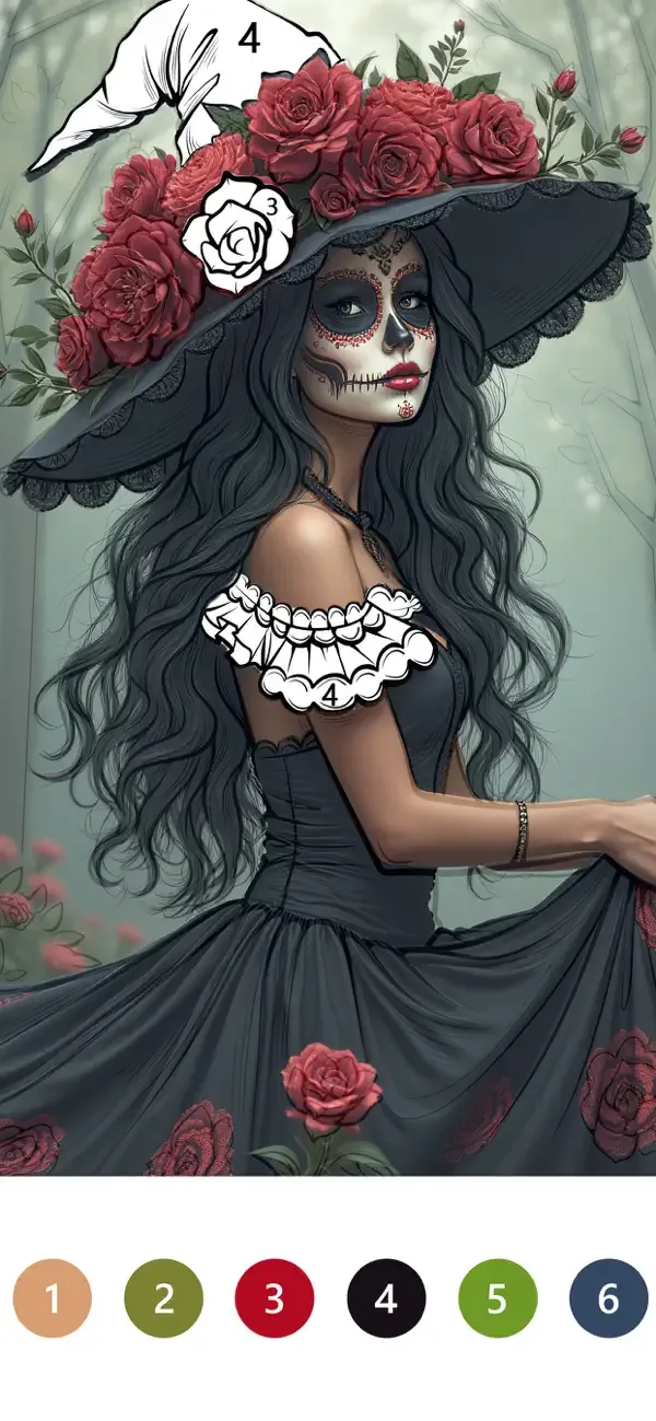 Macabre Color Paint By Number screenshot 5