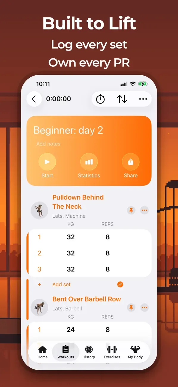 Gymaholic: Gym Workout Planner screenshot 1