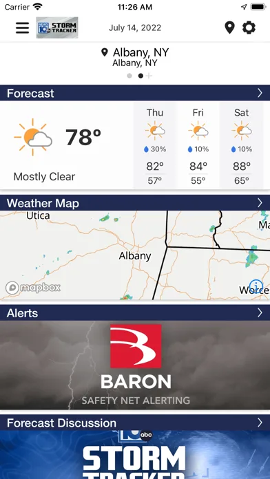 WTEN Storm Tracker - NEWS10 screenshot 1