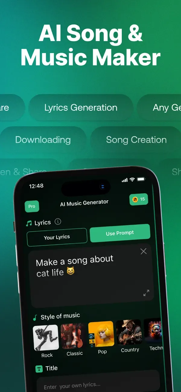 AI Song: AI Music Generator screenshot 1
