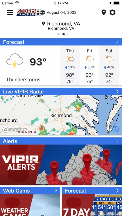 WRIC StormTracker 8 Weather screenshot 1