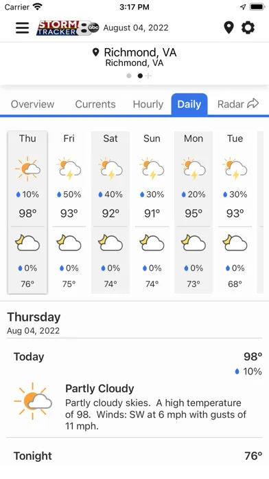 WRIC StormTracker 8 Weather screenshot 5