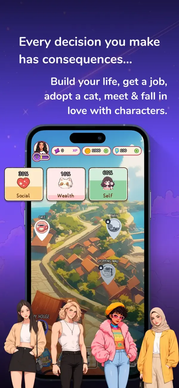 Nomi Sim - Life Simulation screenshot 4
