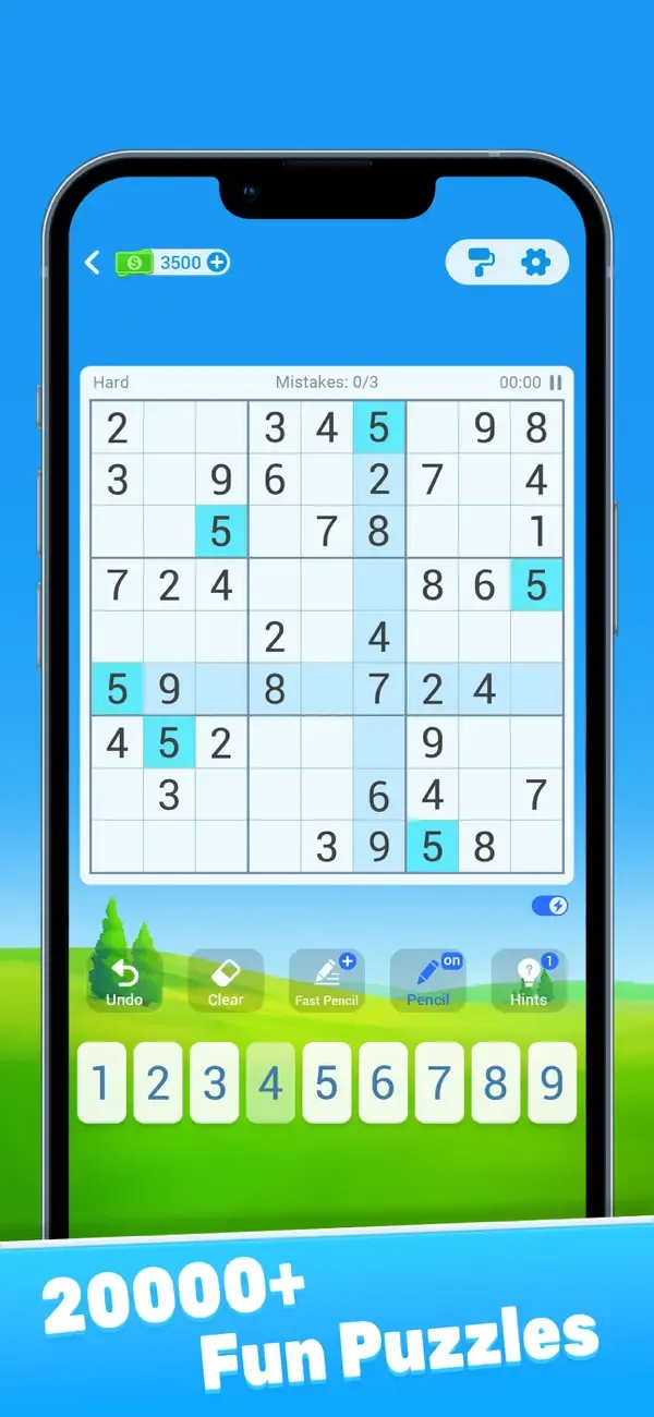 Sudoku: Train Brain Puzzles screenshot 1