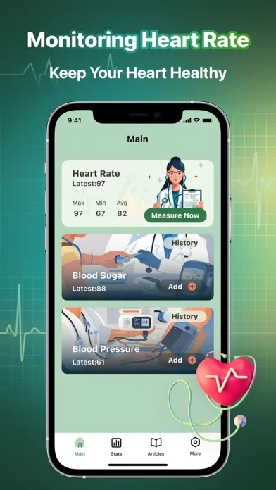 HeartBeet: BP & Sugar Track screenshot 1