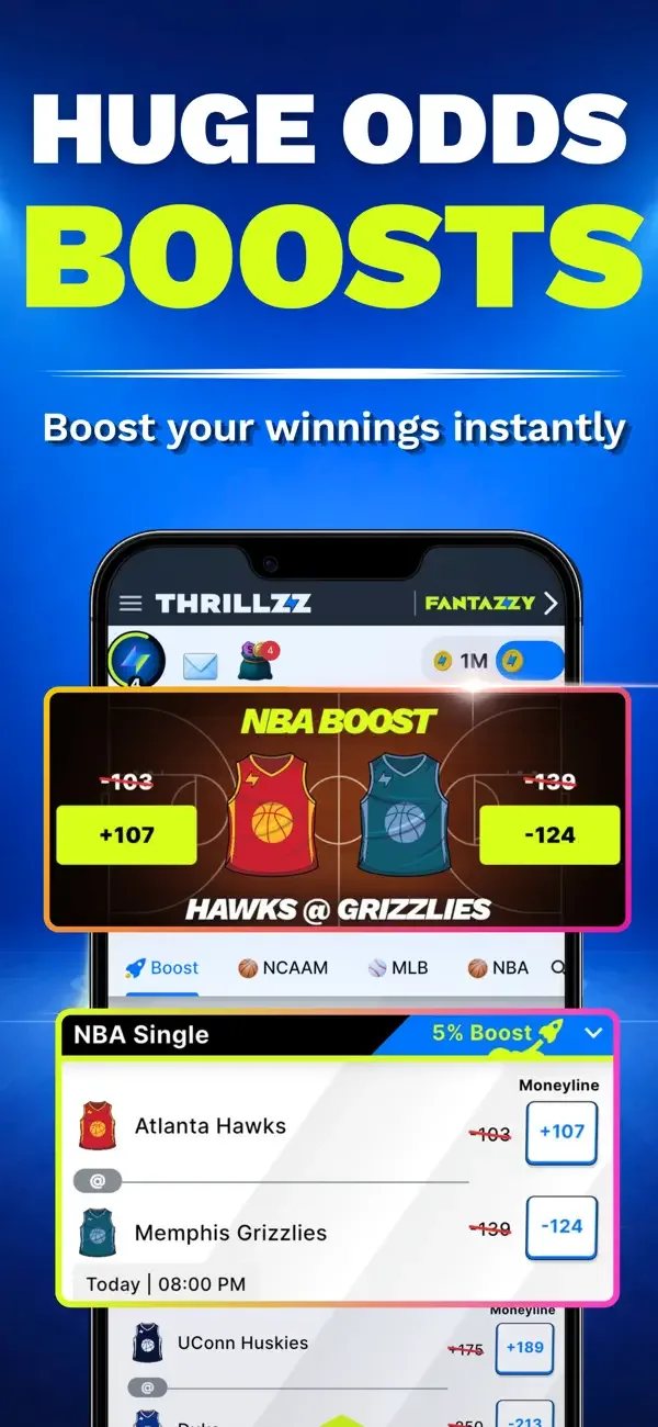 Thrillzz Fun Social Sportsbook screenshot 3