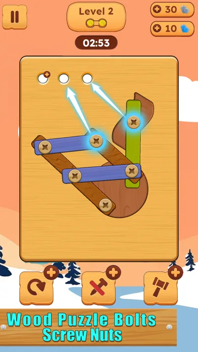 Crazy Screws: Wood Bolts&Nuts screenshot 1