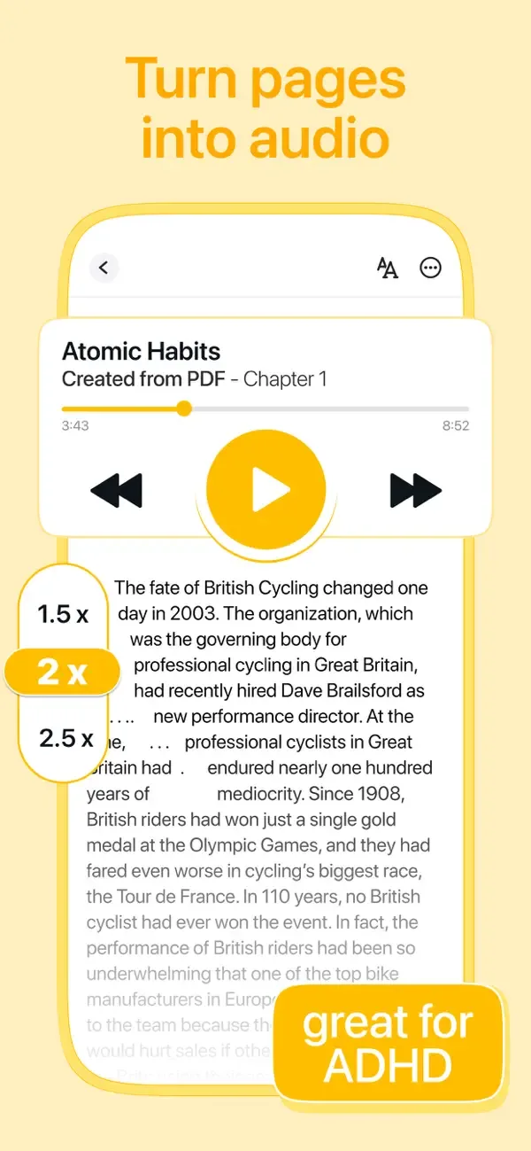 Text to Speech - Listen AI screenshot 1