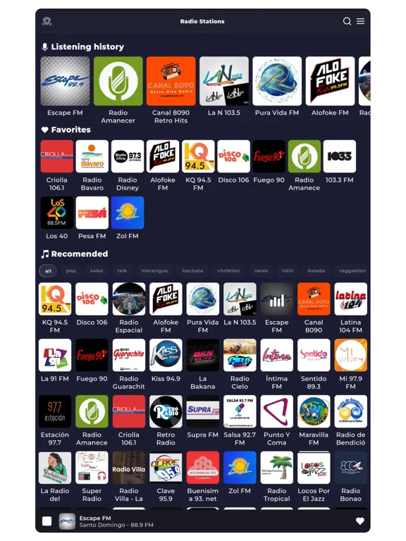Dominican Radio Live FM & AM screenshot 1