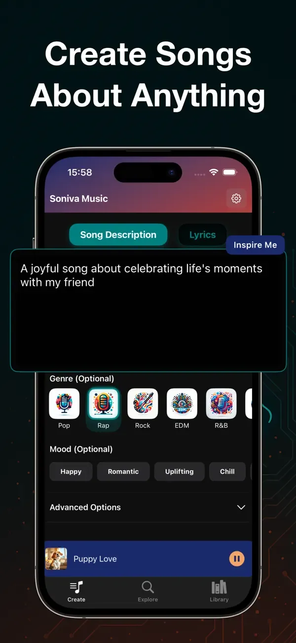 AI Song Maker - Soniva Music screenshot 2