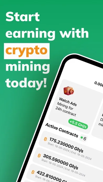 Earn Money Mining BTC Cloud screenshot 1