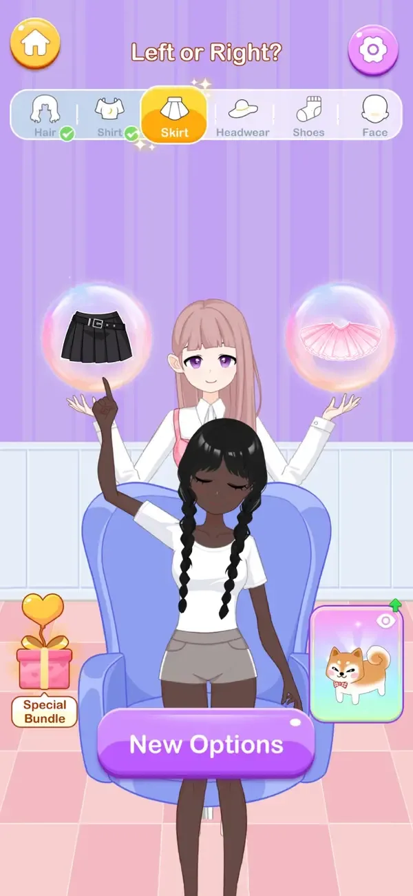 Which Dress? Left or Right screenshot 1