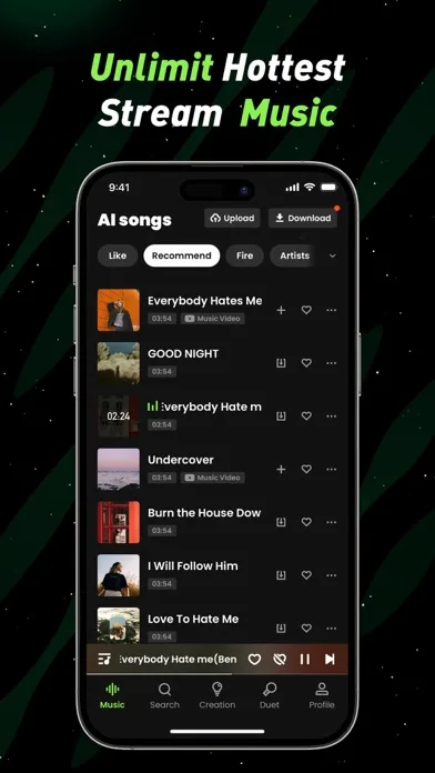 Deeptone- AI Duet Songs screenshot 1