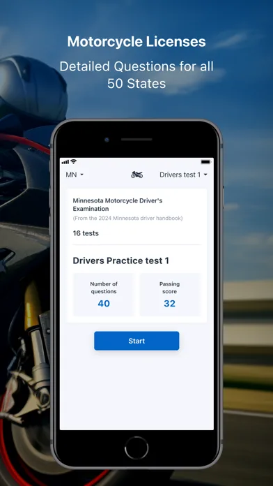Motorcycle DMV Written Test screenshot 2