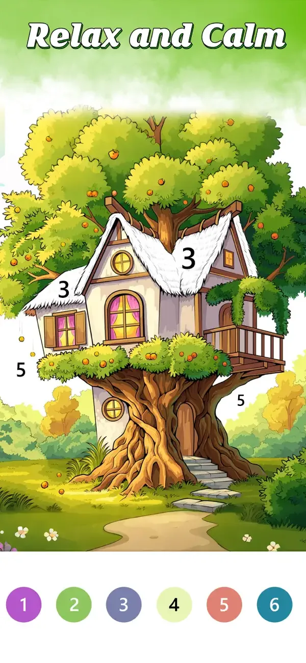 Whimsical House  Coloring Book screenshot 5