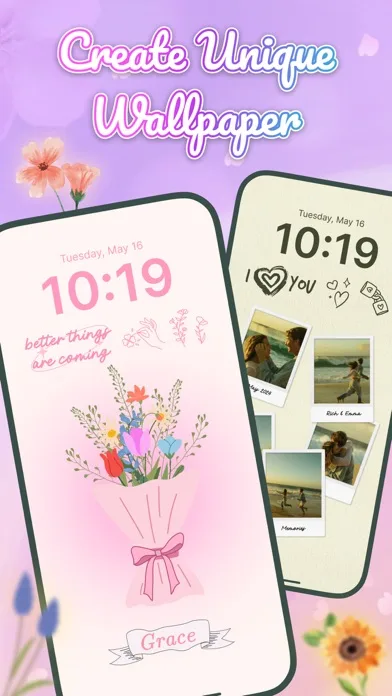 Flower Language: DIY Wallpaper screenshot 1