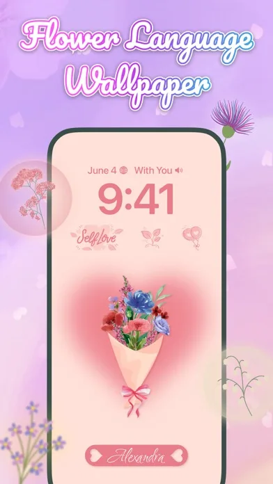 Flower Language: DIY Wallpaper screenshot 2