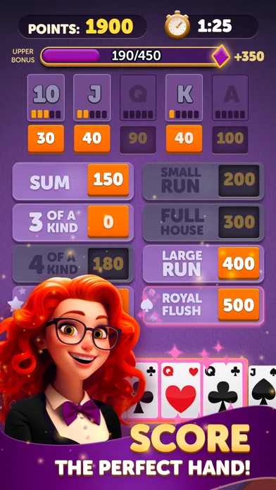 Yatzy Cards screenshot 1