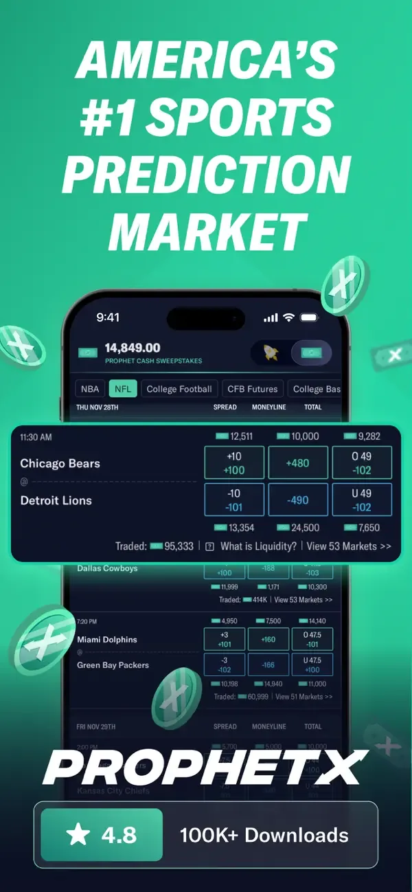 ProphetX Prediction Market screenshot 1