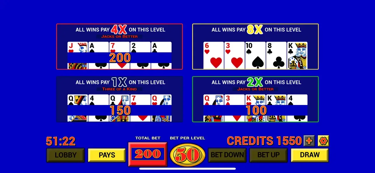 Video Poker Casino Classic screenshot 2