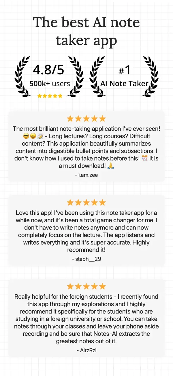 AI Note Taker - NotesAI screenshot 1