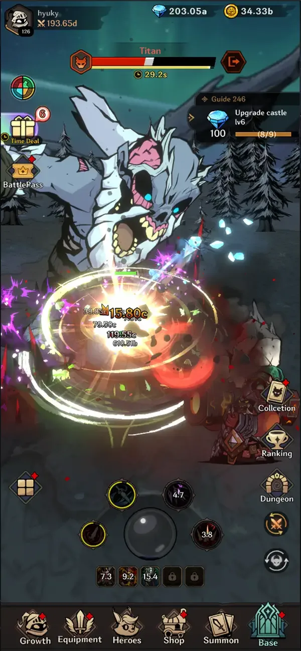 Idle Titan Slayer : Action RPG screenshot 1